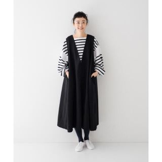 ネストローブ(nest Robe)の ※本日限定値下げ※  nest robe  ディープVネックノースリーブドレス(ロングワンピース/マキシワンピース)