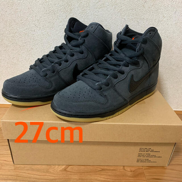 NIKE(ナイキ)のNIKE SB DUNK HIGH ORANGE LABEL DARK GREY メンズの靴/シューズ(スニーカー)の商品写真