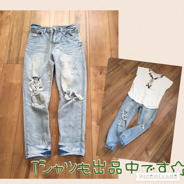 JEANASIS(ジーナシス)のジーナ＊ガールフレンドクラッシュデニム レディースのパンツ(デニム/ジーンズ)の商品写真