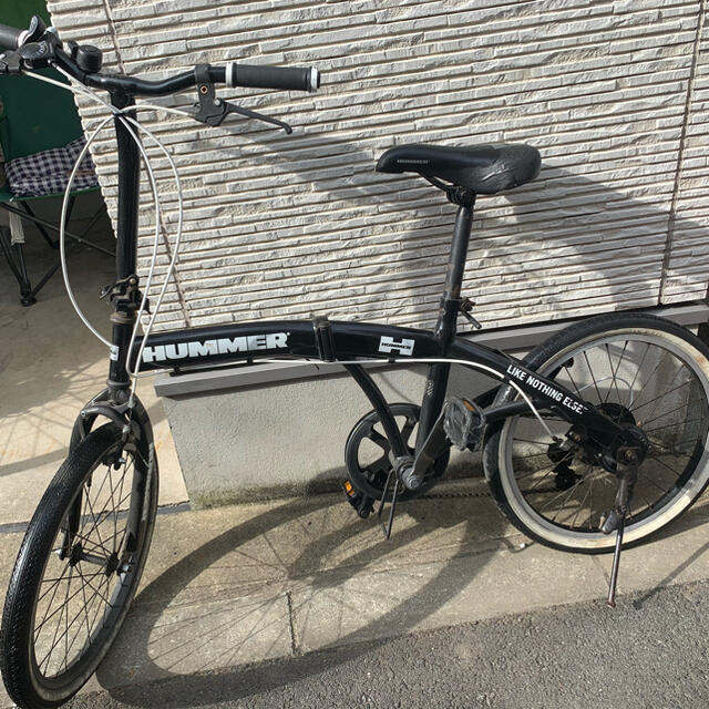 【直接引取希望】ハマー 折りたたみ自転車（20インチ ミニベロ HUMMER）自転車本体