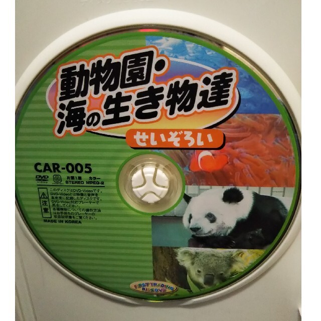 キッズDVD 動物園・海の生き物達せいぞろい エンタメ/ホビーのDVD/ブルーレイ(キッズ/ファミリー)の商品写真