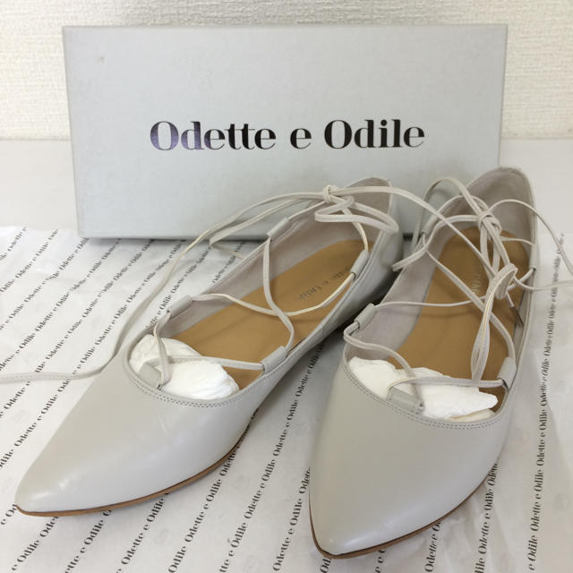 Odette e Odile(オデットエオディール)の美品✳︎編み上げフラットシューズ レディースの靴/シューズ(ハイヒール/パンプス)の商品写真