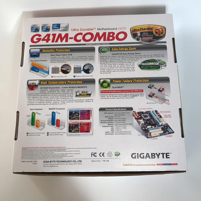 在庫低価】 ☆新品 送料無料 GIGABYTE GA-G41M-COMBO LGA775の通販 by