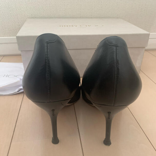 JIMMY CHOO(ジミーチュウ)のジミーチュウ　パンプス　黒　39 レディースの靴/シューズ(ハイヒール/パンプス)の商品写真