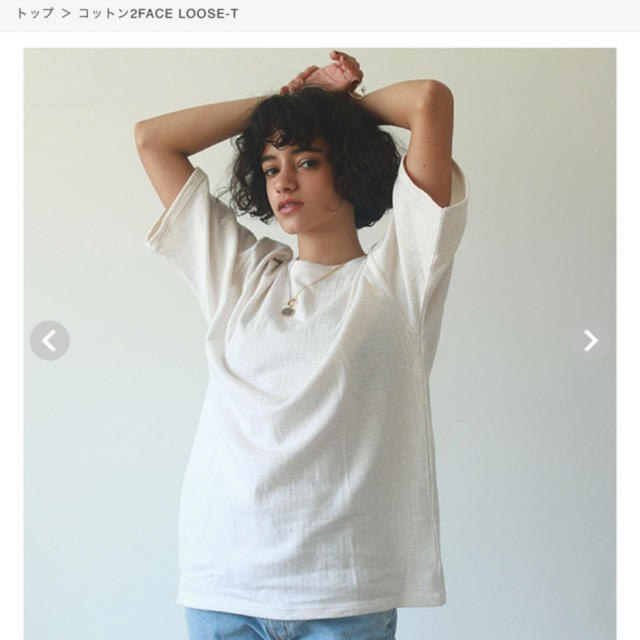 SeaRoomlynn(シールームリン)のSearoomlynn新品コットン2FACE LOOSE-T  レディースのトップス(Tシャツ(半袖/袖なし))の商品写真