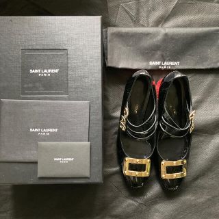 サンローラン(Saint Laurent)の最終値下げ：サンローラン パリ　ストラップパンプス　メリージェーン(ハイヒール/パンプス)