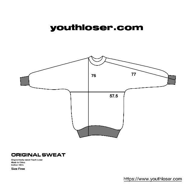 YOUTH LOSER x VERDY sweat スウェット