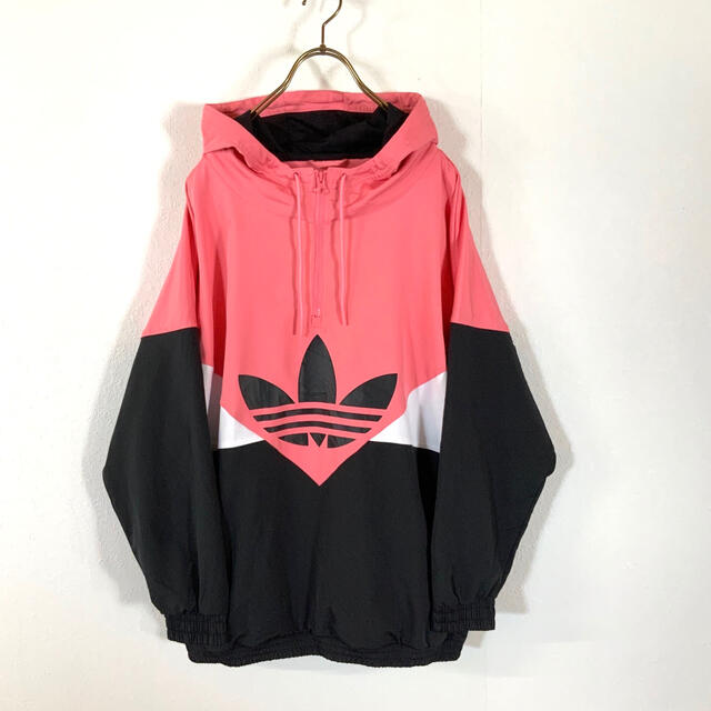 adidas(アディダス)の【極美品】希少サイズ adidas ハーフジップ パーカー ビッグサイズ メンズのトップス(パーカー)の商品写真