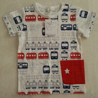 キムラタン(キムラタン)の[もふもふ様 専用] 電車Tシャツ　95㎝　新品(Tシャツ/カットソー)