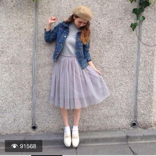 ドットアンドストライプスチャイルドウーマン(Dot&Stripes CHILDWOMAN)のDot＆Stripes チュールドッキングワンピース(ひざ丈ワンピース)