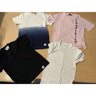 アズールバイマウジー(AZUL by moussy)のAZULバイmoussy★半袖Tシャツ　XSサイズ　４枚 160(Tシャツ/カットソー)