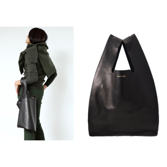 MADISONBLUE - 希少!MADISON BLUE LEATHER ショップバッグ MADISONBLUE - 希少!MADISON BLUE LEATHER ショップバッグ