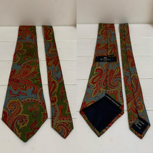 ETRO(エトロ)のETRO MILANO VINTAGE ITALY製 ペイズリー柄シルクネクタイ メンズのファッション小物(ネクタイ)の商品写真