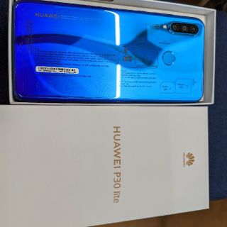 ファーウェイ(HUAWEI)の今年購入新品同様 p30 lite dualsim シムフリーhuawei(スマートフォン本体)