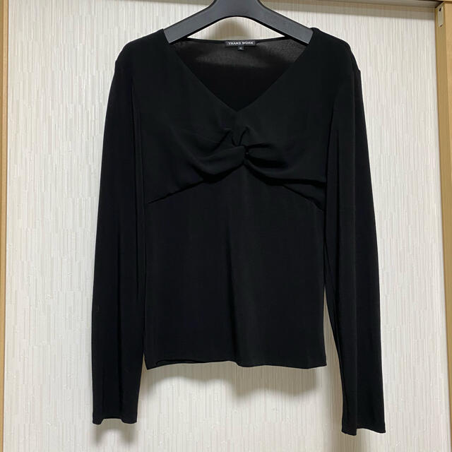 TRANS WORK(トランスワーク)のTRANS WORK  シフォンクロスデザインカットソー レディースのトップス(カットソー(長袖/七分))の商品写真