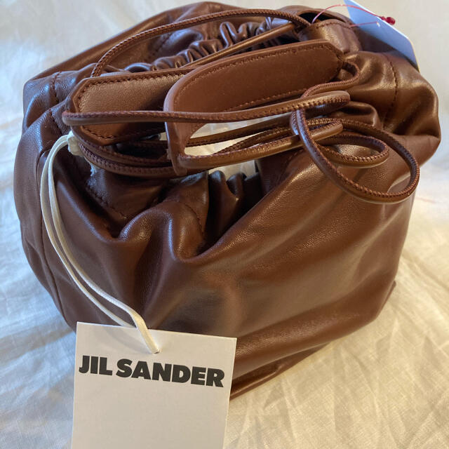 新品未使用　JIL SANDER ジルサンダー　ラムレザードローストリングバッグ 2