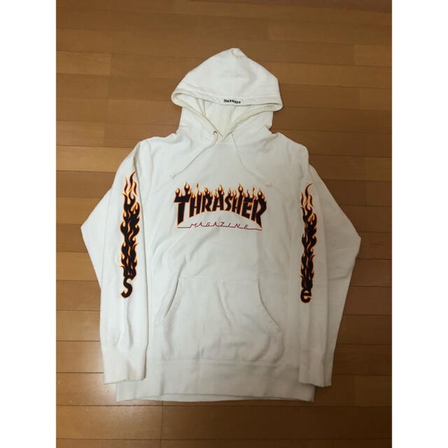 Supreme Thrasher Hooded Sweatshirt white