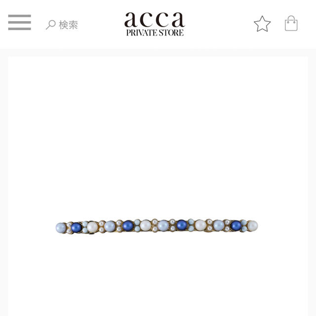 acca(アッカ)のacca バレッタ　新品未使用 レディースのヘアアクセサリー(バレッタ/ヘアクリップ)の商品写真