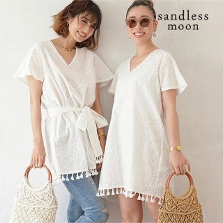 アリシアスタン(ALEXIA STAM)のsandlessmoon レースタッセル　ワンピース(チュニック)