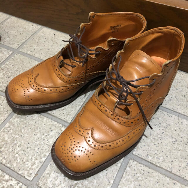 Tricker's スクエアトゥ ギリーブーツ