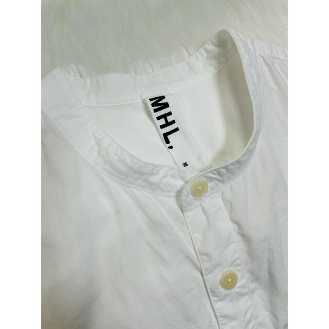 MARGARET HOWELL(マーガレットハウエル)のMHL.  マーガレットハウエル　バンドカラーシャツ メンズのトップス(シャツ)の商品写真