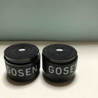 ゴーセン(GOSEN)のゴーセングリップテープ 黒2個 (バドミントン)