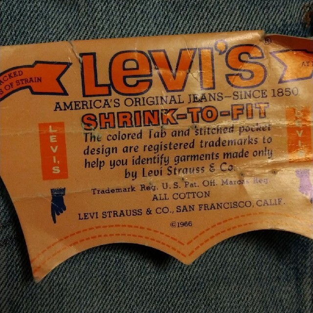 Levi's(リーバイス)の501XX バレンシア 501 66後期 vintage 本物!70年代後 メンズのパンツ(デニム/ジーンズ)の商品写真