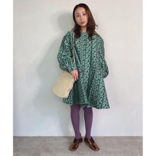 トゥデイフル(TODAYFUL)のSANSeLF jacquard flower dress sanw21(ロングワンピース/マキシワンピース)