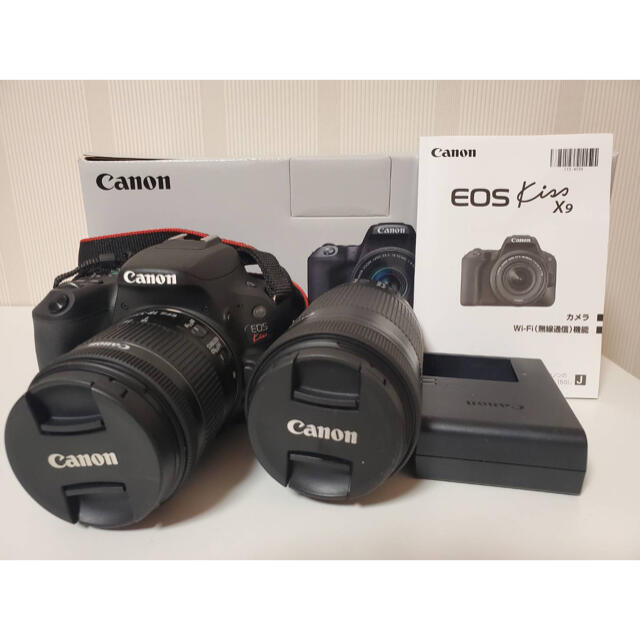 大阪のショップ Canon EOS Kiss X9 ダブルズームキット ブラック