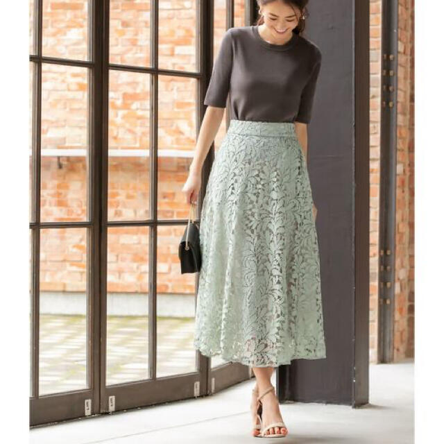 STYLE DELI(スタイルデリ)のSTYLE DELI クラッシーレースフレアスカート レディースのスカート(ロングスカート)の商品写真