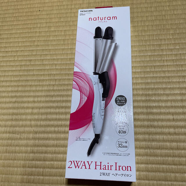 TESCOM(テスコム)のテスコム  ヘアアイロン ストレート & 32mm 2WAYタイプ【新品未使用】 スマホ/家電/カメラの美容/健康(ヘアアイロン)の商品写真