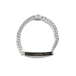 ビッグバン(BIGBANG)のpeaceminusone LOGO BRACELET #1 BLACK(ブレスレット)