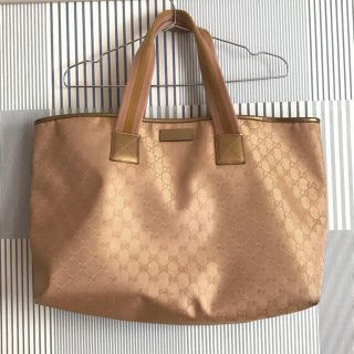 グッチ(Gucci)のグッチ　ピンクゴールドトートバッグ(トートバッグ)