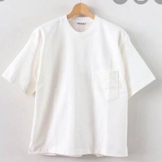 AURALEE(オーラリー)/STAND UP TEE  ホワイト　クリーニング(Tシャツ/カットソー(半袖/袖なし))