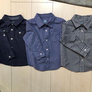 ベビーギャップ(babyGAP)のBabyGAP シャツ 90 3点セット(シャツ/ブラウス(長袖/七分))