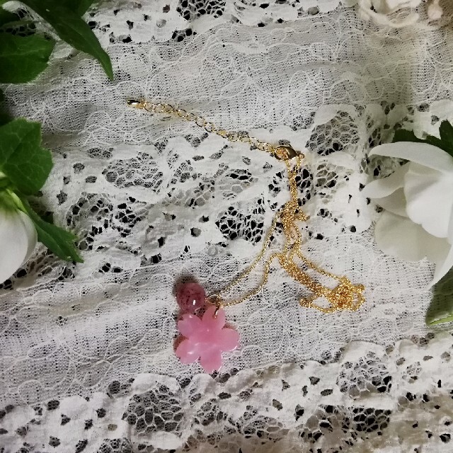 ～* 姫桜～**春ネックレス*♪～*爽やかな春へ～♪ **～+**゜*天然石♪ レディースのアクセサリー(ネックレス)の商品写真