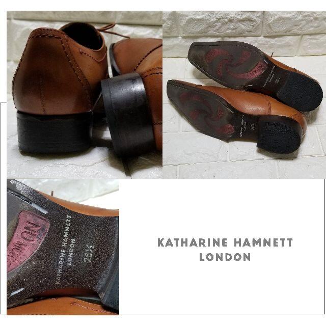 ✿KATHALINE HAMNETT✿【ストレートチップ】26.5cm　茶 3