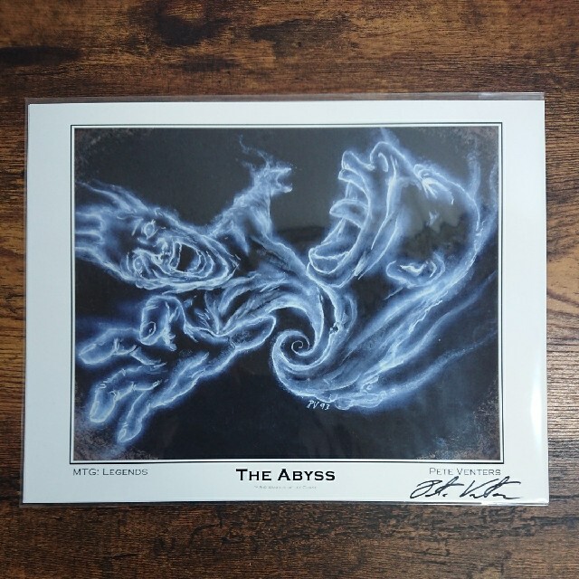 《The Abyss》サイン入りアートプリント/複製原画