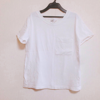 ヘザー(heather)の白ポケットTシャツ(Tシャツ(半袖/袖なし))