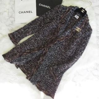 シャネル(CHANEL)のCHANEL ヴィンテージ  ロング丈 ニット ガウン カーディガン(カーディガン)