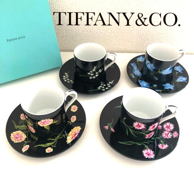 新入荷 & Tiffany Co. ティファニーティーカップ&ソーサー - 食器