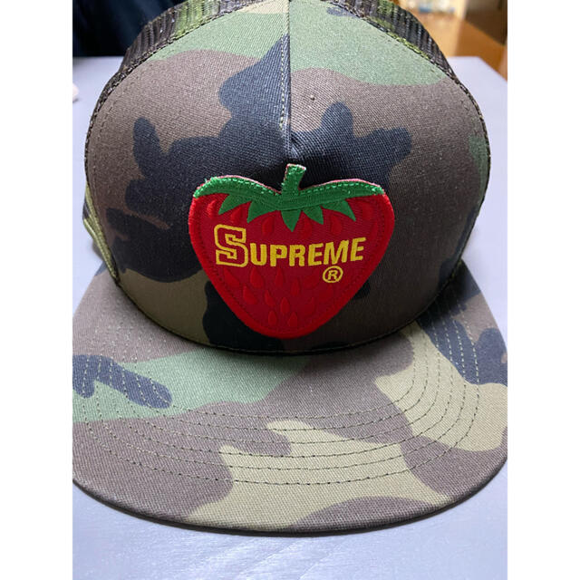 17ss Supreme Strawberry Mesh 5panel cap