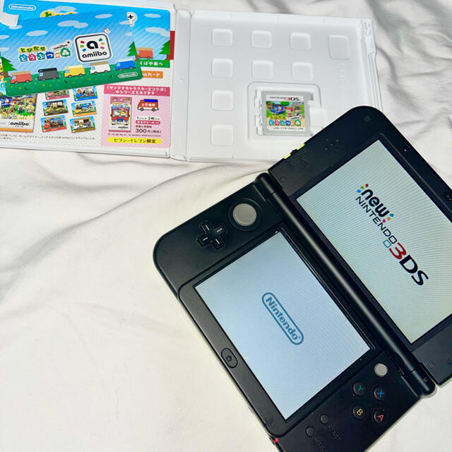 ニンテンドー3DS(ニンテンドー3DS)のNew Nintendo 3DS LL 本体 ＆ とびだせどうぶつの森 エンタメ/ホビーのゲームソフト/ゲーム機本体(携帯用ゲーム機本体)の商品写真