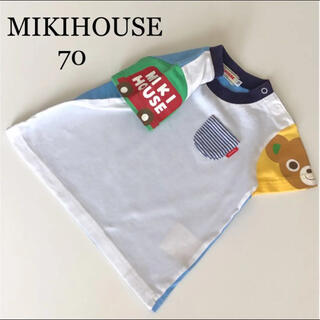 ミキハウス(mikihouse)のミキハウス　半袖　シャツ　Tシャツ　70 くま　春　夏　ファミリア (Ｔシャツ)