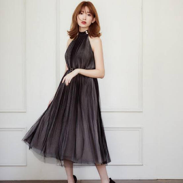 Her lip to♡Pleated Tulle Midi Dress???? 2