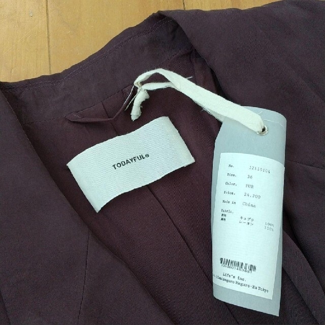 TODAYFUL(トゥデイフル)の【TODAYFUL】Satin Over Jacket　size36 レディースのジャケット/アウター(テーラードジャケット)の商品写真