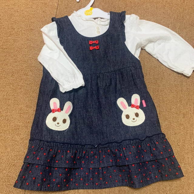 mikihouse(ミキハウス)のミキハウスワンピースセット キッズ/ベビー/マタニティのキッズ服女の子用(90cm~)(ワンピース)の商品写真