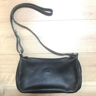 ロンシャン(LONGCHAMP)の【あお様専用】ロンシャン  斜めがけ　ポシェット　ショルダー　黒色(ショルダーバッグ)