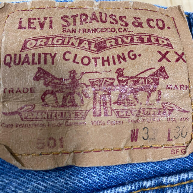 Levi's(リーバイス)のリーバイス　501 u.s made 80s ヴィンテージ  古着　Levi's メンズのパンツ(デニム/ジーンズ)の商品写真