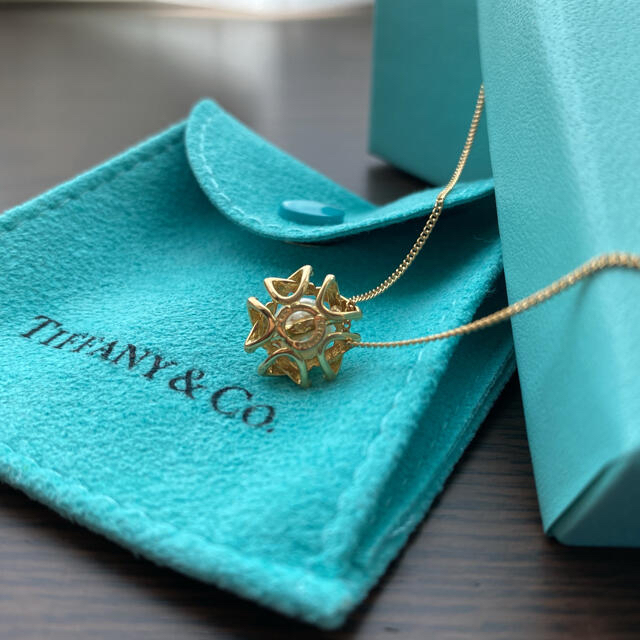 Tiffany & Co.(ティファニー)のティファニー K18 パール ネックレス  イエローゴールド YG 750 希少 レディースのアクセサリー(ネックレス)の商品写真